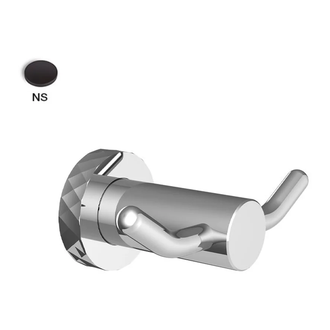 Fima Carlo Гачок подвійний Fima Rotola, Чорний матовий (F6004_2NS)