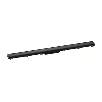 Трап для душа 100 см Hansgrohe RainDrain Match, чёрный (56041610) фото 1 Aquada.com.ua