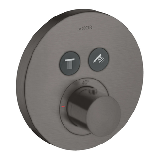 Термостат для душа Axor ShowerSelect на 2 потребителя (цвет - чёрный матовый хром) (36723340) фото 1 Aquada.com.ua