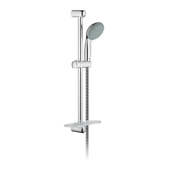 Душевой гарнитур Grohe New Tempesta, штанга 600 мм с полочкой (цвет - хром) (27926000) фото 1 Aquada.com.ua