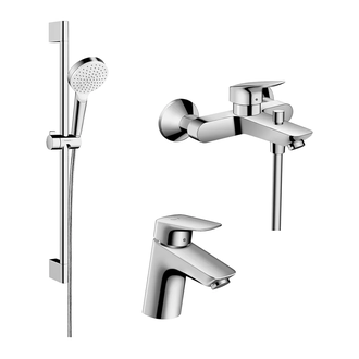 Набор смесителей для ванны 3-в-1 Hansgrohe Logis/Crometta (цвет - хром) (70002020) фото 1 Aquada.com.ua