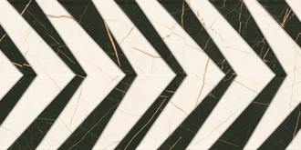 PARADYZ Fancy White STR Плитка стінова, біла (SS--300X600-1-FANC.WH)