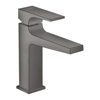 Смеситель для раковины Hansgrohe Metropol (цвет - чёрный матовый хром), с донным клапаном Push-Open (32507340) фото 1 Aquada.com.ua
