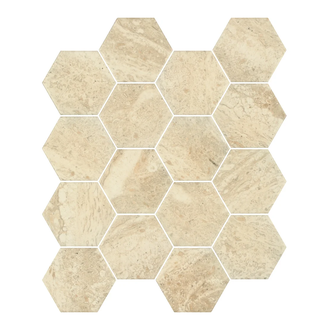 Мозаїка пресована Sunlight Stone Beige Hexagon 22x25,5 код 7070 Ceramika Paradyz (M-P-220X255-1-SUNL.BESTHE)
