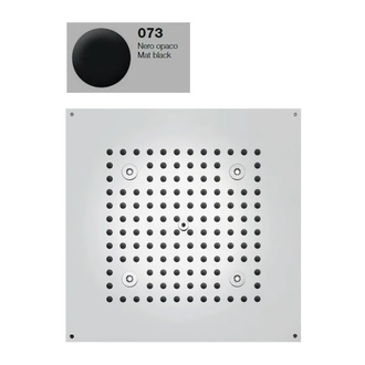Душова лійка BOSSINI DREAM-CUBE 4LED RGB для підвісної стелі 47x37сm, mat black (H37451000073016)