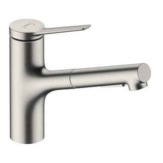 Кухонный смеситель 2 вида струи, sBox Hansgrohe Zesis M33 (цвет - нержавеющая сталь) 74821800