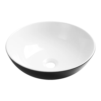 Invena Dokos Умивальник накладний 40 см, чорний (CE-19-041)