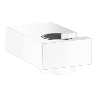 Держатель ручного душа Hansgrohe Shower holder Porter E (цвет - белый матовый) (28387700) фото 1 Aquada.com.ua