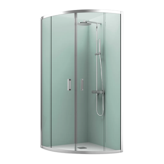 Душевая кабина Devit Eco 90 х 90 х h190 см (профиль - хром, стекло - прозрачное), без поддона ECO6090