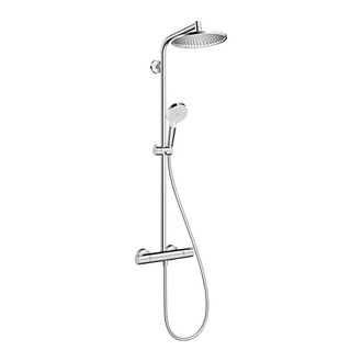 Душевая система с термостатом Hansgrohe Crometta S 240 1jet (цвет - хром) (26769000) фото 1 Aquada.com.ua