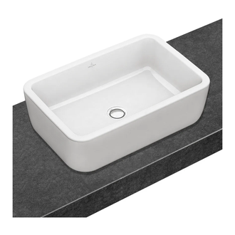 VILLEROY & BOCH ARCHITECTURA умывальник 60*40см прямоугольный накладной с переливом, цвет белый Alpin (41276001) фото 1 Aquada.com.ua