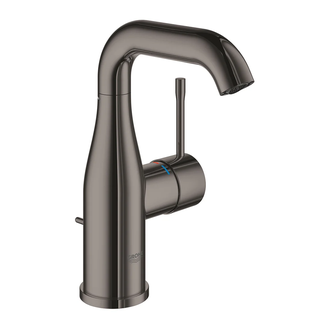 Смеситель для раковины Grohe Essence M-Size (цвет - тёмный графит), с донным клапаном (23462A01) фото 1 Aquada.com.ua