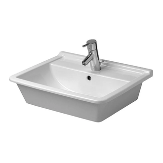 Встраиваемая раковина Duravit Starck 3 560 х 465 мм (0302560000) фото 1 Aquada.com.ua