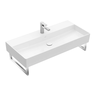 Раковина подвесная 100 х 47 см Villeroy & Boch Memento 2.0 (альпийский белый, с переливом) (4A22A501) фото 1 Aquada.com.ua