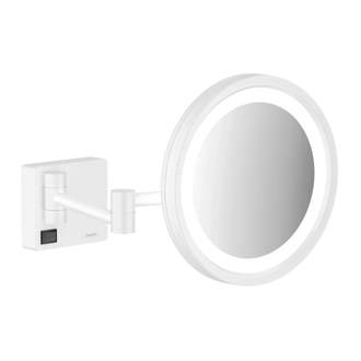 Зеркало косметическое с LED подсветкой Hansgrohe AddStoris, белый матовый (41790700) фото 1 Aquada.com.ua