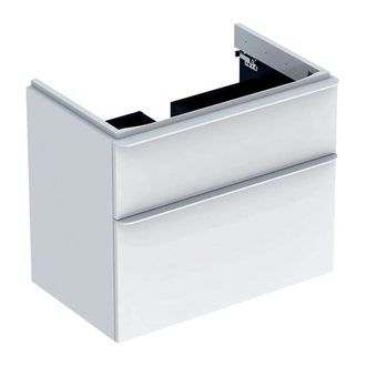 Geberit SMYLE Square тумба 73,4*61,7*47см, под умывальник, с 2мя ящичками, белый глянец (500.353.00.1)