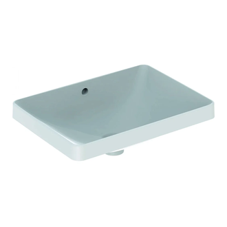 Geberit VariForm Раковина встраив. 55x40, без отверстия, белая (500.737.01.2)