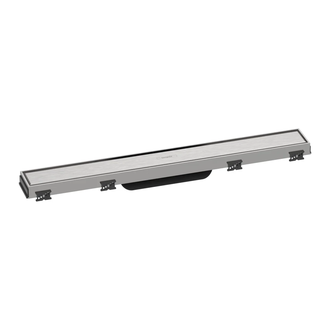 Трап для душа 60 см Hansgrohe RainDrain Match, матовая нержавеющая сталь (56036800) фото 1 Aquada.com.ua