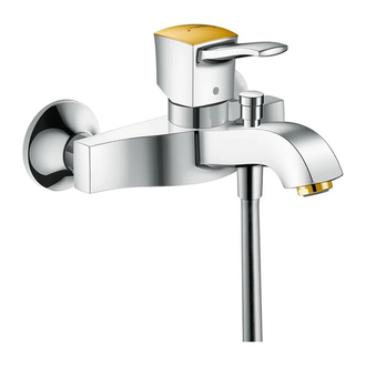 Смеситель для ванны, однорычажный Hansgrohe Metropol Classic (цвет - хром/золото) (31340090) фото 1 Aquada.com.ua