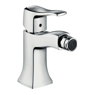 Смеситель для биде, однорычажный Hansgrohe Metris Classic (цвет - хром), с донным клапаном (31275000) фото 1 Aquada.com.ua