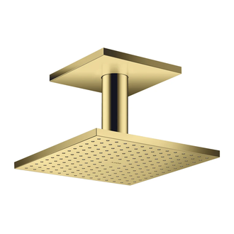 Верхний душ 250 х 250 мм Axor ShowerSolutions (цвет - полированное золото), 2 вида струи (35312990) фото 1 Aquada.com.ua