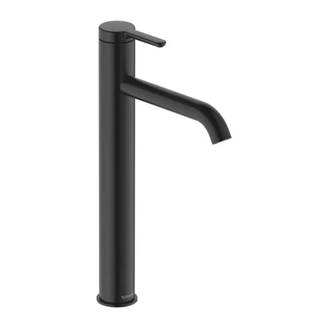 Смеситель для раковины высокий Duravit C.1 (цвет - чёрный матовый), без донного клапана, излив 166 мм (C11040002046) фото 1 Aquada.com.ua