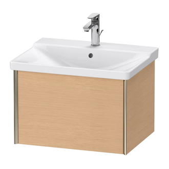 Тумба подвесная под раковину Duravit XViu 61 x 46,9 см, дуб брашированный (XV40150B112) фото 1 Aquada.com.ua