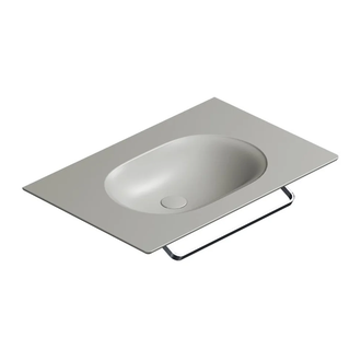 Раковина подвесная Catalano Horizon 75 х 50 см, Satin cement (175HZCS) фото 1 Aquada.com.ua