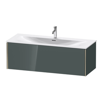 Тумба подвесная под раковину Duravit XViu 121 x 48 см, доломитово-серый глянцевый лак (XV40360B138) фото 1 Aquada.com.ua