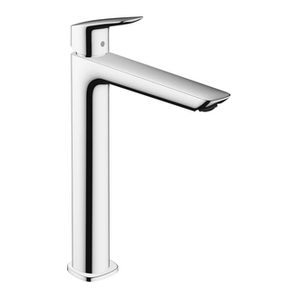 Смеситель для раковины высокий Hansgrohe Logis Fine (цвет - хром), без донного клапана (71258000) фото 1 Aquada.com.ua