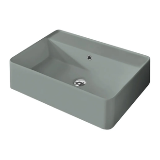 Nic-Design Умивальник на стільницю із переливом Nic Design Semplice 60х45х16 см, Cemento матовий N/F (001384047 NF)