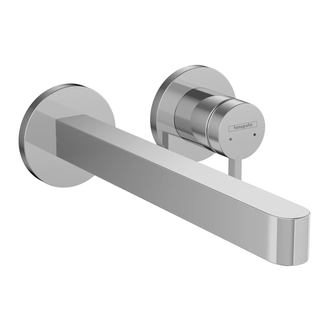 Смеситель для раковины настенный Hansgrohe Finoris (цвет - хром), излив 225 мм (76050000) фото 1 Aquada.com.ua