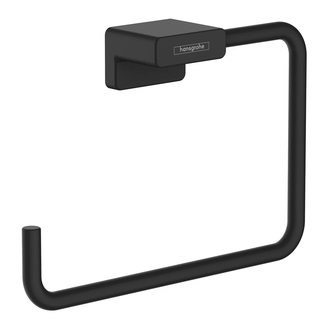 Полотенцедержатель Hansgrohe AddStoris, чёрный матовый (41754670) фото 1 Aquada.com.ua