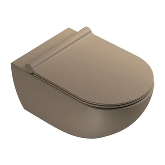 Унитаз подвесной Catalano Sfera с сиденьем Soft Closе, коричневый матовый (1VSF54RMS + 5SCSTPMS) фото 1 Aquada.com.ua