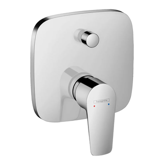 Смеситель для ванны, со встроенной защитной комбинацией Hansgrohe Talis E (цвет - хром) 71474000