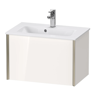 Тумба подвесная компакт, под раковину Duravit XViu 61 x 39 см, белый глянцевый (XV40780B122) фото 1 Aquada.com.ua