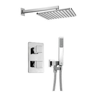 Душевая система скрытого монтажа Bossini Cosmo Squaro (цвет - хром) (M71201) фото 1 Aquada.com.ua