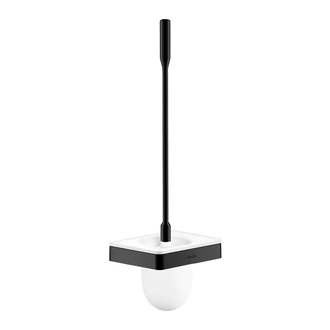 Ёршик подвесной Axor Universal Accessories, satin black/стекло белое, матовое (42835350) фото 1 Aquada.com.ua