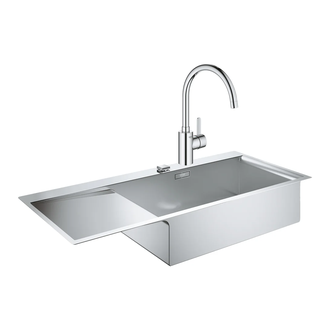 Набор Grohe мойка кухонная K1000 31582SD0 + смеситель Eurosmart Cosmopolitan 32843002 (31582SD032843002)