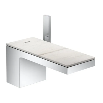 Смеситель для раковины Axor MyEdition (цвет - хром/мрамор) (47012000+47909000) фото 1 Aquada.com.ua