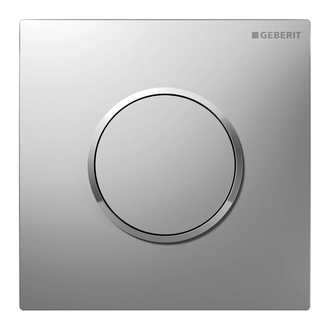 Кнопка для писсуара Geberit Sigma 10 (пластик хром матовый/хром глянцевый) 116.015.KN.1