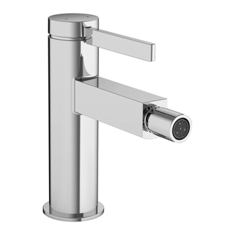 Смеситель для биде Hansgrohe Finoris (цвет - хром), с донным клапаном Push Open (76200000) фото 1 Aquada.com.ua