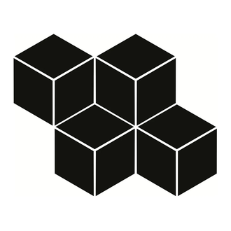 Мозаїка пресована Універсальна Nero Romb Hexagon 20,4x23,8 код 1832 Ceramika Paradyz (M-P-204X238-1-UNIW.NEROHE)