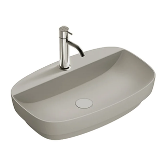 Раковина полувстраиваемая Catalano Green Lux Сolori 42 х 60 х h14 см, цвет - серый матовый 165GRLXNCS