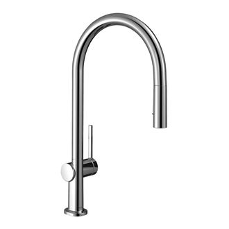 Смеситель для кухни Hansgrohe Talis M54 210 (цвет - хром), с вытяжным душем (72801000) фото 1 Aquada.com.ua