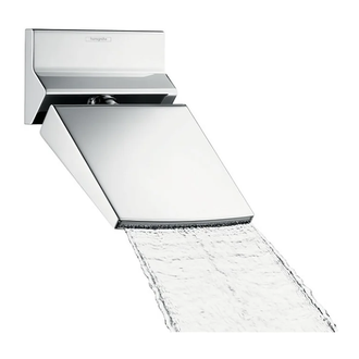 Верхний душ с каскадным изливом Hansgrohe Raindance Rainfall 150 1jet (цвет - хром) (26442000) фото 1 Aquada.com.ua
