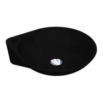MIRAGGIO Умывальник FLORENCE BLACK MIRASTONE (0000682)