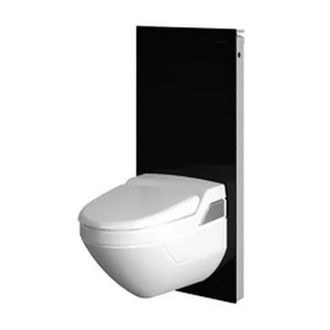 Инсталляция для унитаза Geberit Monolith Premium 131.032.SJ.1 (стекло черное) Geberit AquaClean 8000 высота 114 см (131.032.SJ.1) фото 1 Aquada.com.ua