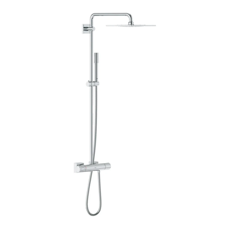Душова система з термостатом для настінного монтажу GROHE Rainshower F-Series System 254 (27469000)