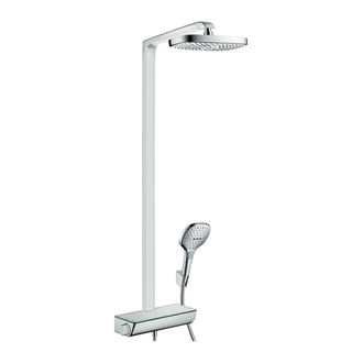 Душевая система с термостатом Hansgrohe Raindance Select E 300 2jet Showerpipe (цвет - хром) (27128000) фото 1 Aquada.com.ua